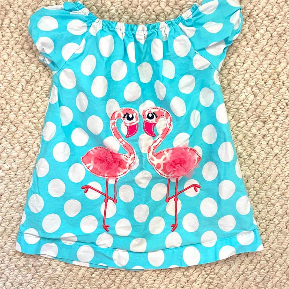 Flamingo appliqué top